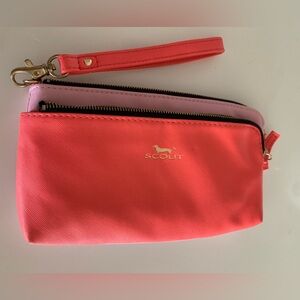 Scout Vibrant Coral and Pink Clutch